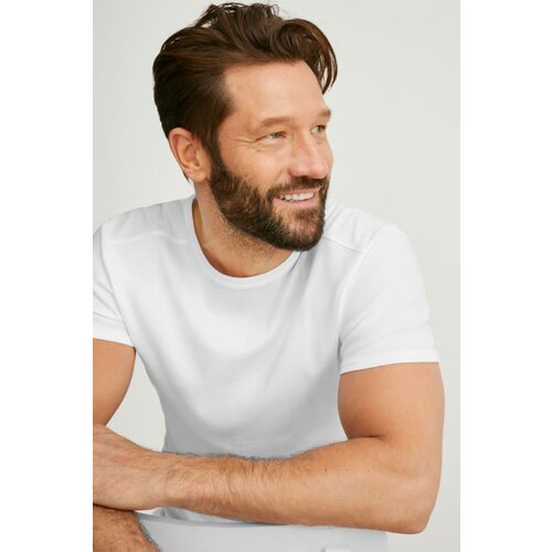 CA Muška majica, Kratak rukav, Basic, Slim Fit, Bela Cene