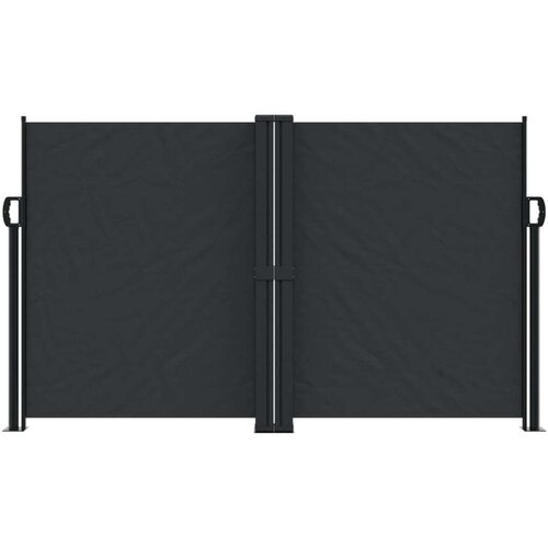  Uvlačiva bočna tenda 140 x 1000 cm crna Slike