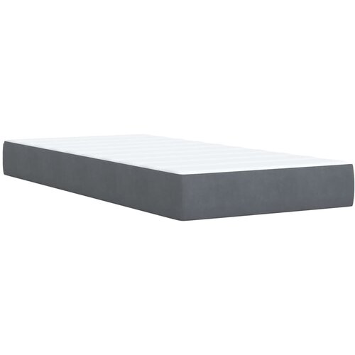 Box spring krevet s madracem tamnosivi 90x200 cm bar&amp;scaron;unasti Slike