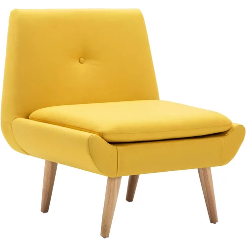 vidaXL Počivalni stol rumeno blago, (20698997)