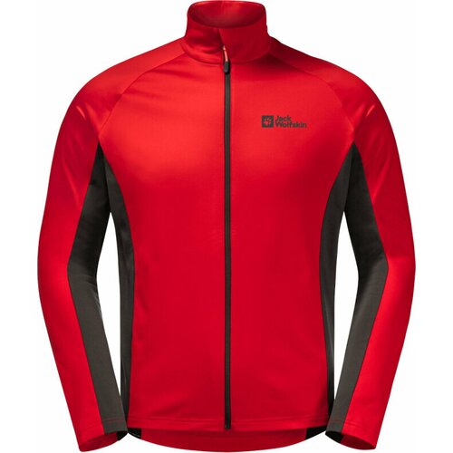 Jack Wolfskin Pulover na prostem Morobbia FZ M Adrenaline Red S Cene