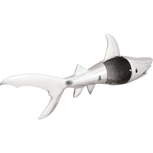  Skulptura Ajkula Srebrna 68x20x24 cm Aluminij Cijene