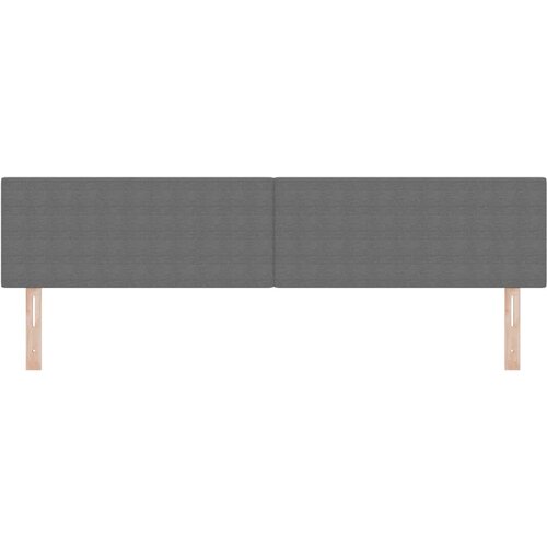  LED glava kreveta Svijetlo siva 200 cm Kordura tekstil Slike