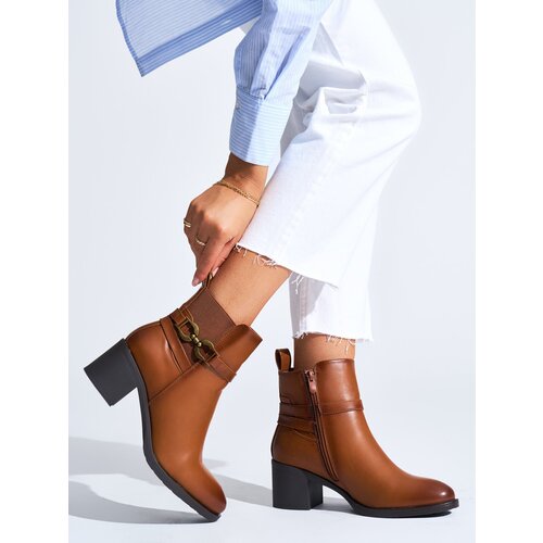 Shelvt Women&amp;#039;s camel ankle boots Slike
