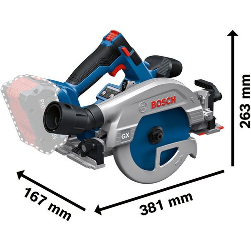 Bosch gks 18V-57-2 gx akumulatorska kružna testera 06016C1000 Slike