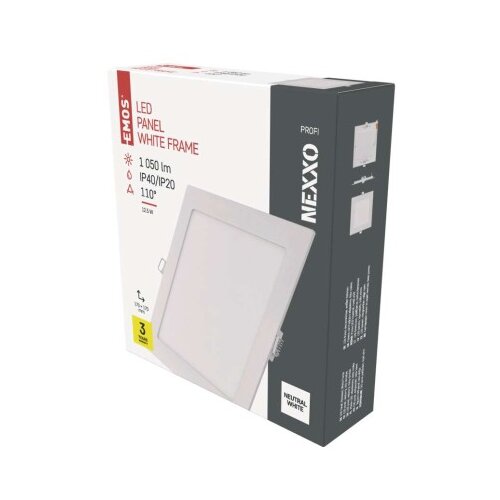  LED vgradno svetilo NEXXO, kvadratno, belo, 12W, nevtralno bela Slike