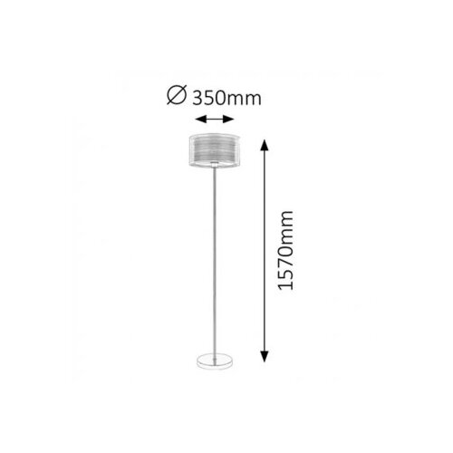 Rabalux anastasia podna lampa E27 max 60W hrom/braon moderna rasveta Cene