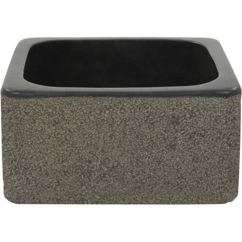 Umivaonik od riječnog kamena 30 x 30 x 15 cm crni Slike