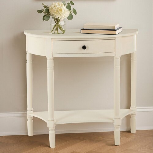 Premier Housewares Bijeli pomoćni stol od masivnog bora 33x81 cm Heritage &amp;ndash; Slike
