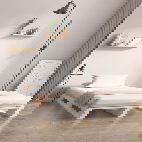 vidaXL Okvir za krevet bijeli 100 x 200 cm od masivne borovine Cijene