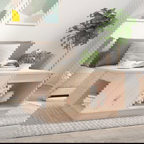 The Living Store Klubska mizica 60x61x32,5 cm trdna borovina - Klubska Mizica, (21572999) Slike