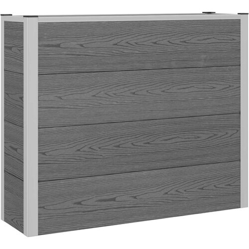  Povi&scaron;ena vrtna gredica Siva 100 x 30 x 82 cm WPC i aluminij Cijene