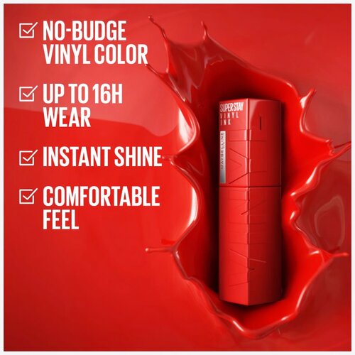 Maybelline SuperStay Vinyl Ink dolgoobstojna tekoča &amp;scaron;minka 35 Cheeky 4,2 ml Slike