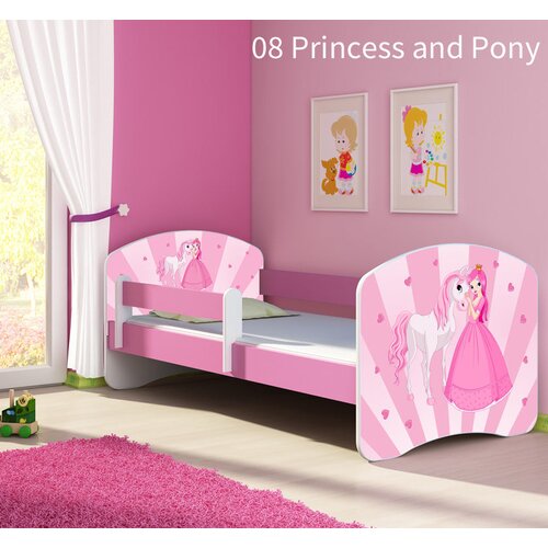  Otro&scaron;ka postelja ACMA z motivom, stranska roza 180x80 cm 08 Princess with Pony Cene