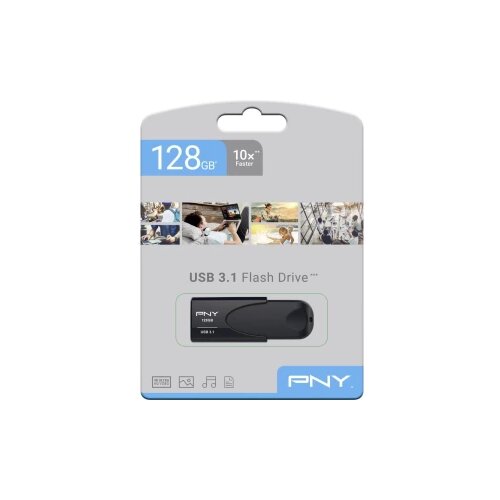 Pny Attach&amp;eacute; 4 3.1 128GB USB stick 128 GB crna FD128ATT431KK-EF USB 3.1 Slike