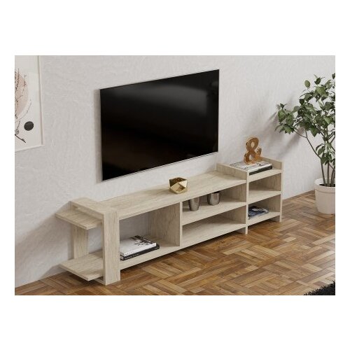 Hanah home Hanah Kućni TV ormarić Zeyna, 156 cm, krem Slike