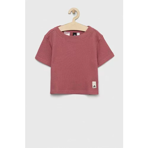 Adidas Dječja pamučna majica kratkih rukava boja: ružičasta