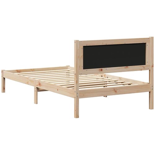  Krevetni okvir s tapiciranim uzglavljem Tamno siva 100 x 200 cm Smeđa Slike