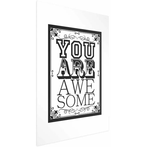  Plakat - You Are Awesome 29.7x42 Bez okvira s margom Cene