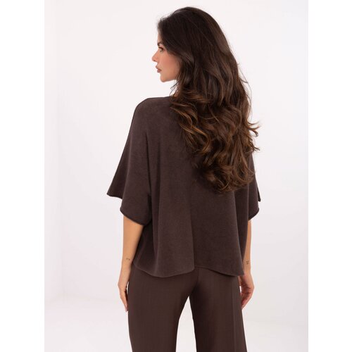 Italy Moda Sweater-IT-SW-2202.52-dark brown Cene
