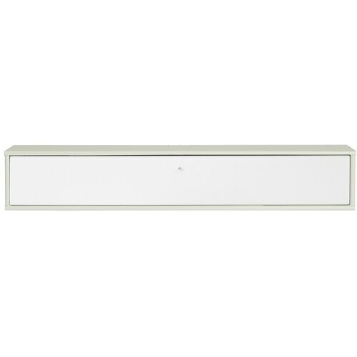Hammel Furniture Bela/mentolno zelena TV omarica 133x22x32,5 cm Mistral – Cene