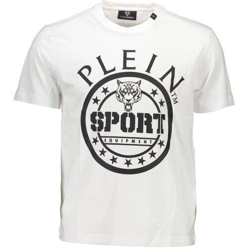 Plein Sport WHITE MEN&#39;S SHORT SLEEVE T-SHIRT Cene