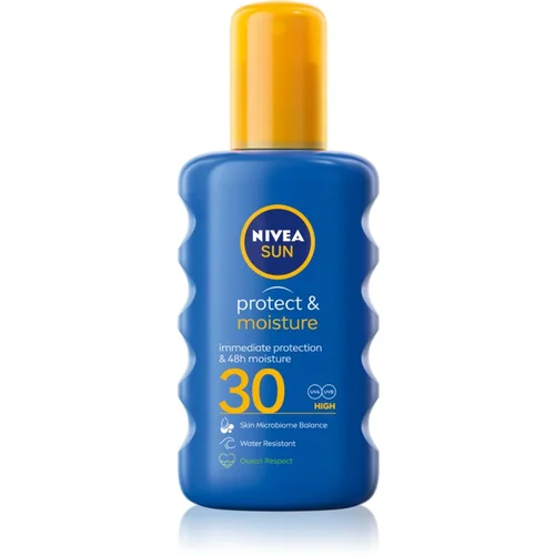 Nivea Sun Protect & Moisture vlažilno pršilo za sončenje SPF 30 200 ml