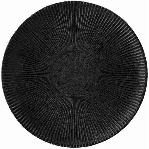 Bloomingville Črn keramičen krožnik Neri, ø 23 cm