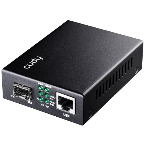 Cudy MC220 Gigabit Ethernet Fiber konverter sa 1 SFP slotom Slike