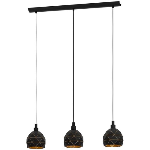 Eglo visilica roccaforte crna, 3x40 w, E14 Slike