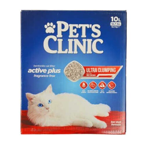 PETFAN Pijesak za mačke 10L Active Carbon Pet&amp;#039;s Clinic Slike