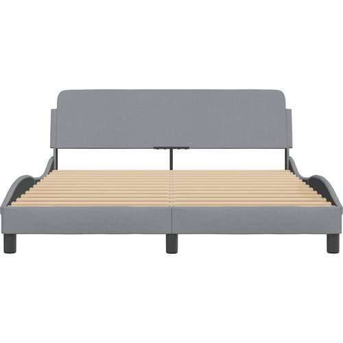  Okvir za krevet Dover svjetlosivi 160 x 200 cm od tkanine Slike