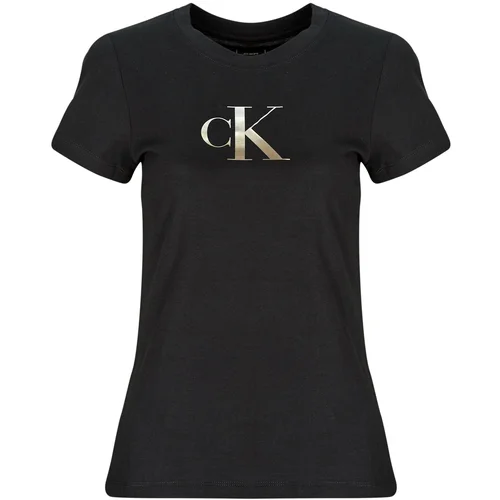 Calvin Klein Jeans GRADIENT CK SLIM TEE Crna