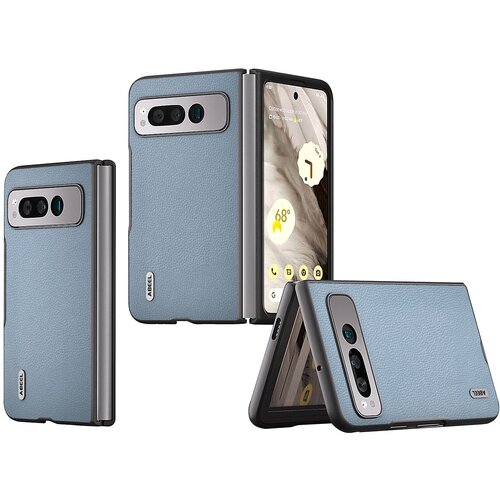INORCO ABEEL Za Google Pixel Fold Litchi Texture Telefonska torbica iz govejega usnja, prevlečena z PC zložljivim ovitkom za telefon, (22036804) Cene
