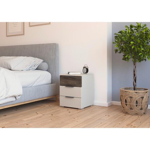 Premium Living Nočna Omarica Sajo, Barva &amp;Scaron;ampanjca, Barva Hrasta Slike