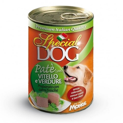 Monge Special Dog Premium Pate Veal/Vegetables konzerva 400gr Slike