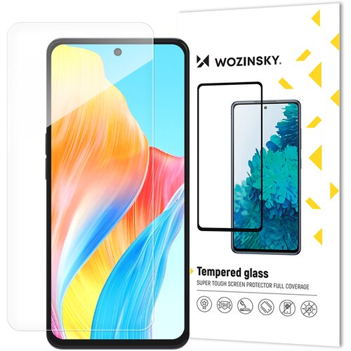 Wozinsky Trpežno kaljeno steklo za ploski zaslon z okvirjem za Oppo A98 5G, črno, (21533887) Cene
