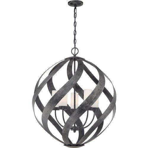 Quintiesse Quoizel Blacksmith Sferična viseča stropna svetilka, staro črna, IP44, (22097974) Cene
