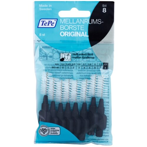 TEPE SWEDEN Original 1,5 mm medzobna ščetka s premerom 1,5 mm 8 ks unisex Cene
