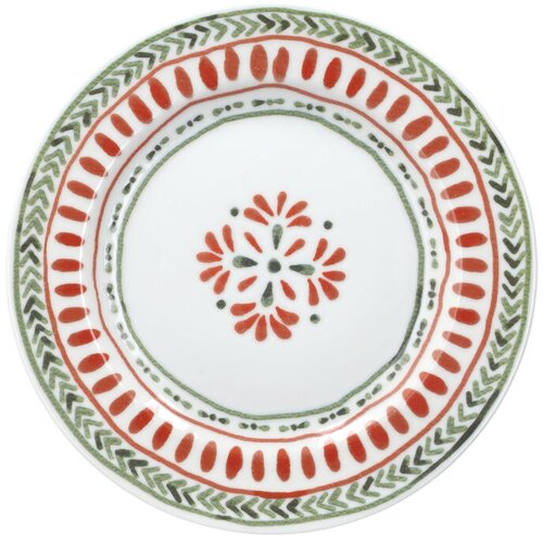 Tognana set dezertnih tanjira soho, 21 cm, 6 komada, belo-zeleni Cene