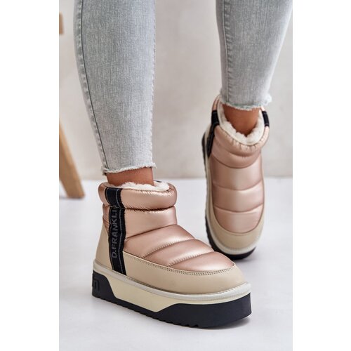 Kesi Low snow boots on a thick sole D.Franklin Beige Slike