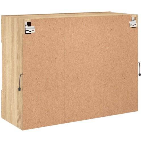  Zidni TV ormarić s LED svjetlima boja hrasta 78,5x30x60,5 cm Slike
