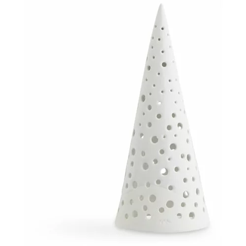 Kähler Design bijeli božićni porculanski svijećnjak Nobili, visina 19 cm