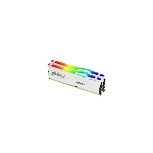 Kingston Memorija DDR5 64GB (2x32GB) 5600MHz Fury Beast RGB XMP KF556C40BWAK2-64 White Cene