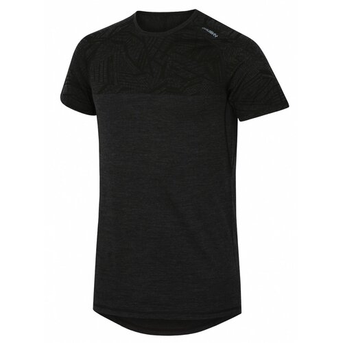 Husky merino thermal underwear t-shirt short men's black Slike