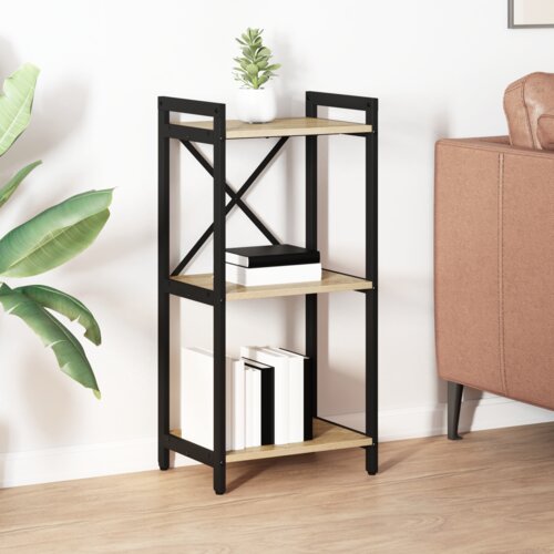 vidaXL Knjižna omara sonoma hrast 40 x 30 x 83 cm Konstruiran les Cene