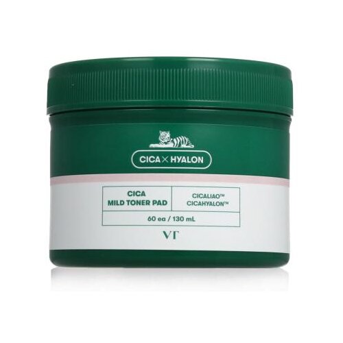 VT COSMETICS VT Cosmetic Cica Mild Toner Pad blazinice za piling lica s umirujućim djelovanjem 60 kom Cene