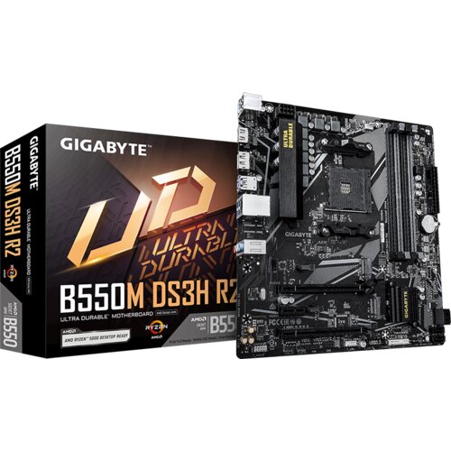 Gigabyte MB B550M DS3H R2 AM4; 4xDDR4; 2xM.2; 4xSATA; 6XUSB; DP; HDMI; PS/2; mATX Cijene