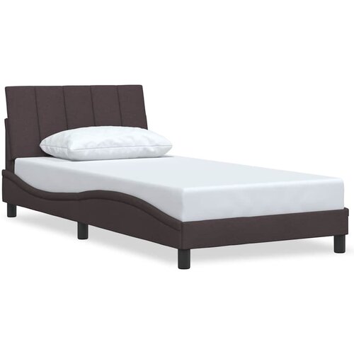 vidaXL Okvir za krevet bez madraca tamnosmeđi 100x200 cm od tkanine Cijene