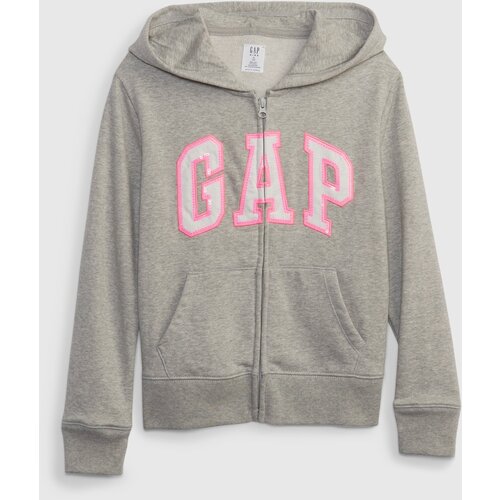 GAP Gray girly sweatshirt with logo Cene